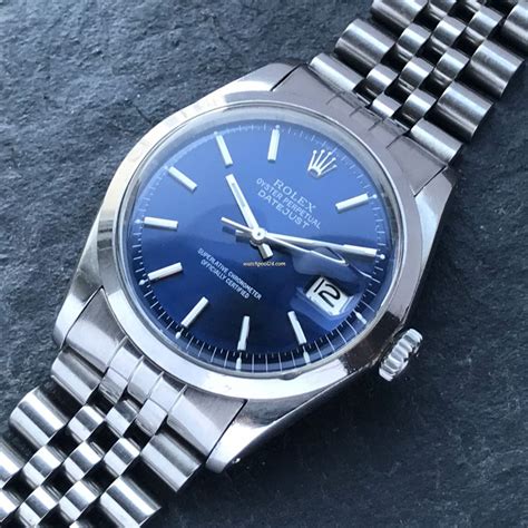 rolex 1600 sigma dial|rolex vintage blue dial.